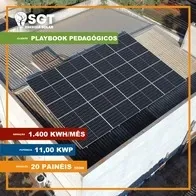 Placas solares instaladas pela SGT em PlayBook Pedagógicos